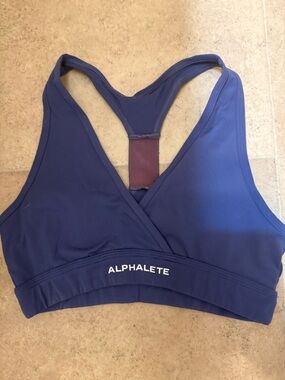 Navy Surface Wrap Bra